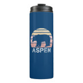 Aspen Colorado Retro Bär Thermosbecher (Vorderseite)