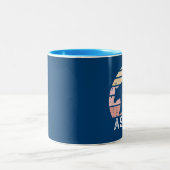 Aspen Colorado Retro Bär Zweifarbige Tasse (Mittel)