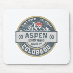 Aspen Colorado Rocky Mountains T-Shirt Wandern Cam Mousepad
