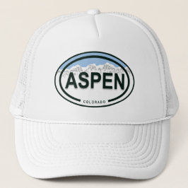 Aspen Colorado Rocky Mountains Truckerkappe