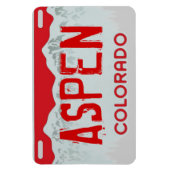 Aspen Colorado roter Nummernschildmagnet Magnet (Vertikal)