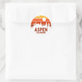 Aspen, Colorado Runder Aufkleber (Tasche)