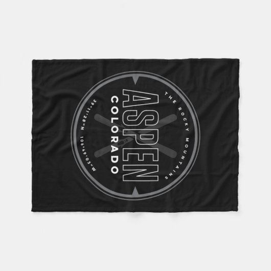 Aspen Colorado Ski Fleecedecke (Vorderseite (Horizontal))