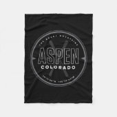 Aspen Colorado Ski Fleecedecke (Vorderseite)