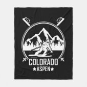 Aspen Colorado ski Fleecedecke (Vorderseite)
