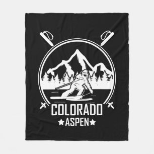 Aspen Colorado ski Fleecedecke