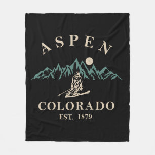 Aspen Colorado ski Fleecedecke