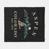 Aspen Colorado ski Fleecedecke (Vorderseite (Horizontal))
