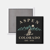 Aspen Colorado ski Magnet (Vorderseite/Rückseite)