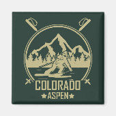 Aspen Colorado Ski Magnet (Vorne)