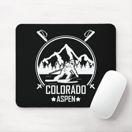 Aspen Colorado ski Mousepad (Mit Mouse)