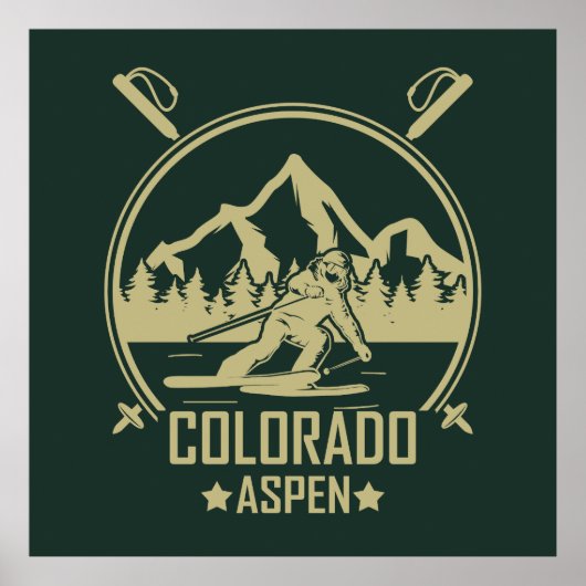 Aspen Colorado Ski Poster (Vorne)