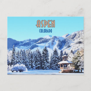 Aspen Colorado Ski Resort Berge Postkarte