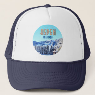 Aspen Colorado Ski Resort Berge Truckerkappe