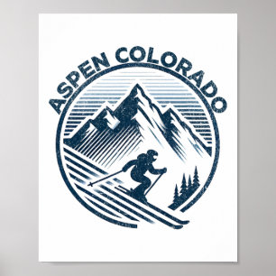 Aspen Colorado Ski Resort Winterski Poster