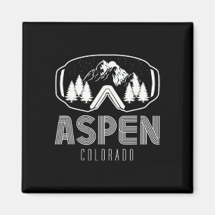 Aspen Colorado Ski Snowboard Goggles Berg Skii Magnet