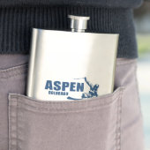 Aspen Colorado Skier Flachmann (Beispiel)