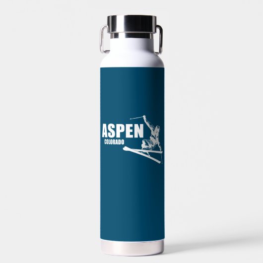 Aspen Colorado Skier Trinkflasche (Vorne)