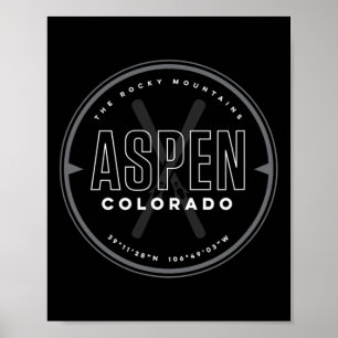 Aspen Colorado Skifahren Poster