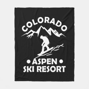 Aspen Colorado Skiort Fleecedecke