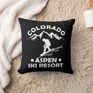 Aspen Colorado Skiort Kissen