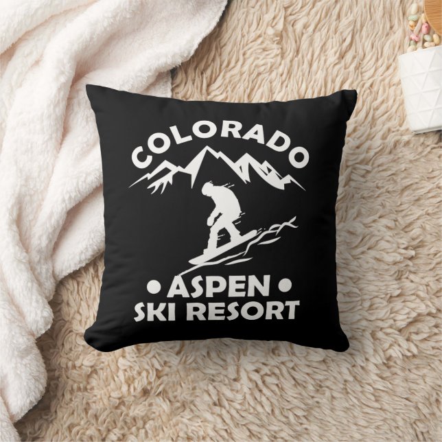 Aspen Colorado Skiort Kissen (Decke)