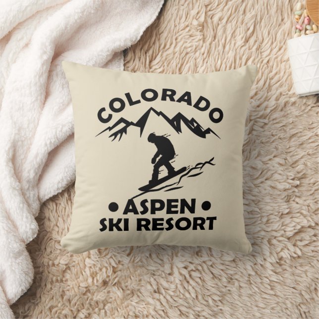 Aspen Colorado Skiort Kissen (Decke)