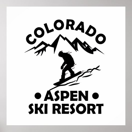 Aspen Colorado Skiort Poster (Vorne)