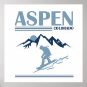 Aspen Colorado Skiort Poster (Vorne)