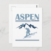 Aspen Colorado Skiort Postkarte (Vorne/Hinten)