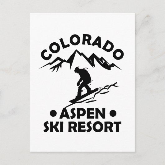 Aspen Colorado Skiort Postkarte (Vorderseite)