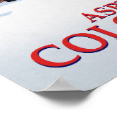 Aspen Colorado Skiort Stadt Poster (Ecke)