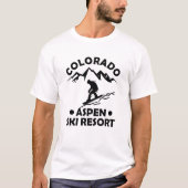 Aspen Colorado Skiort T-Shirt (Vorderseite)