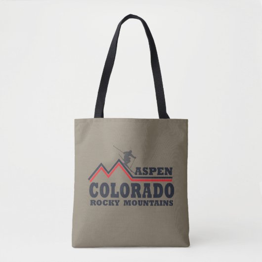 Aspen Colorado Skiort Tasche (Vorderseite)