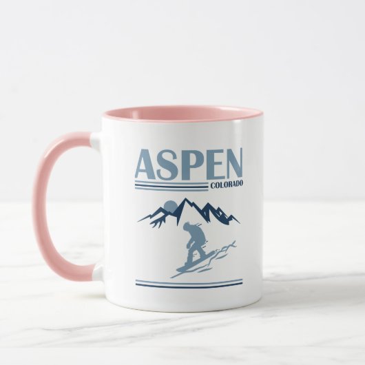 Aspen Colorado Skiort Tasse (Links)