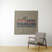 Aspen Colorado Skiort Wandteppich (Beispiel)
