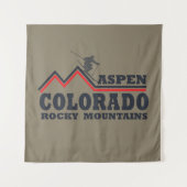 Aspen Colorado Skiort Wandteppich (Vorderseite)