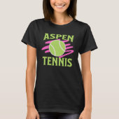 Aspen Colorado Tennis Player T-Shirt (Vorderseite)