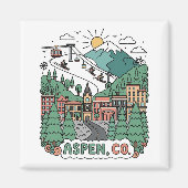 Aspen Colorado Travel Magnet (Vorne)