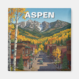 Aspen Colorado Travel Magnet