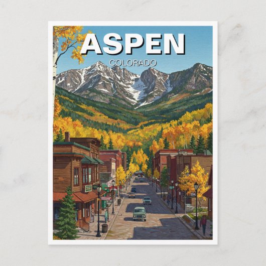 Aspen Colorado Travel Postkarte (Vorderseite)
