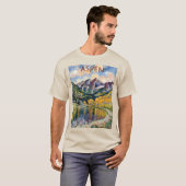 Aspen Colorado Van Gogh Style Bergwelt T-Shirt (Vorne ganz)