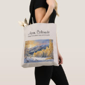 Aspen, Colorado Wasserfarbene Kunst Tasche (Von Nahem)