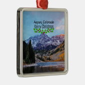 Aspen, Colorado Weihnachten Ornament Aus Metall (Rechts)