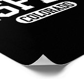 Aspen Colorado Winterski Geschenk Poster (Ecke)