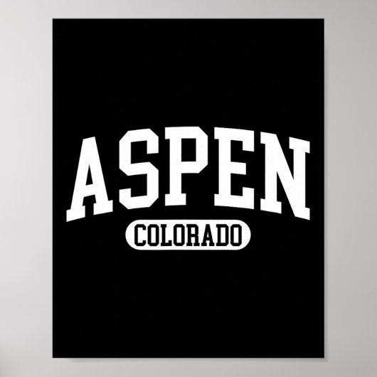 Aspen Colorado Winterski Geschenk Poster (Vorne)