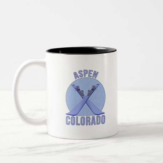 Aspen, Colorado Zweifarbige Tasse (Links)