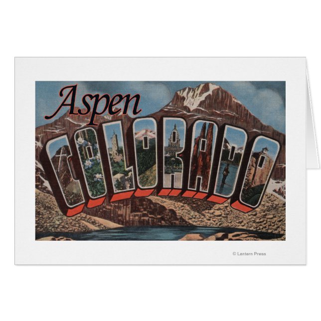 Aspen, ColoradoGroße BuchstabenszenenAspen, CO (Vorderseite (Horizontal))