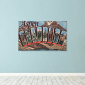 Aspen, ColoradoGroße BuchstabenszenenAspen, CO Leinwanddruck (Insitu (Holzboden))