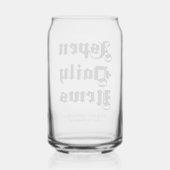 Aspen Daily News 16 oz. Hartglas Dosenglas (Rückseite)